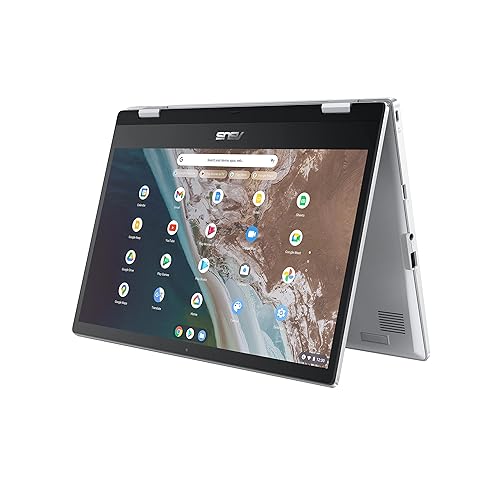 ASUS Chromebook CX1, 14 FHD NanoEdge Touch Display, Intel Celeron N4500 Processor, 64GB eMMC, 4GB RAM, Chrome OS, CX1400FKA-DS01-CB