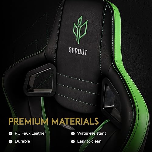 noblechairs Epic Gaming Chair - Office Chair - Desk Chair - PU Faux Leather - Sprout Edition PU FAUX LEATHER Sprout Edition