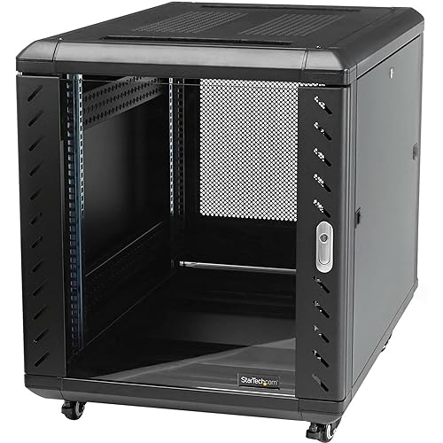 StarTech.com 4-Post 15U Server Rack Cabinet, 19 Data Rack Cabinet for IT / Network Equipment, with Adjustable Mounting Rails 15U Cabinet