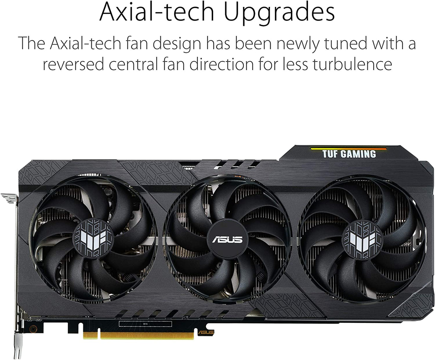 ASUS TUF Gaming NVIDIA GeForce RTX 3060 OC Edition Graphics Card (PCIe 4.0, 12GB GDDR6, HDMI 2.1, DisplayPort 1.4a, Dual Ball Fan Bearings, Military-Grade Certification, GPU Tweak II)