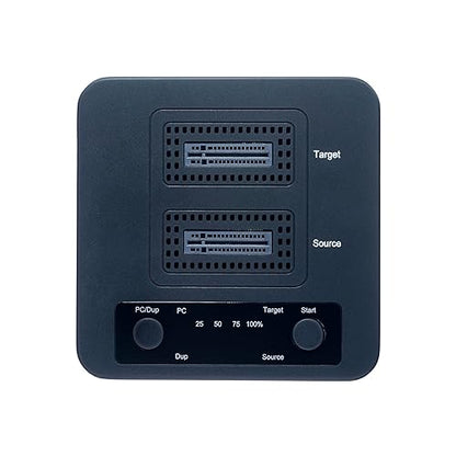 StarTech.com 1:1 M.2 NVMe Drive Duplicator, 90GBpm Standalone M.2 SSD Cloner/Copier, USB-C 3.2 20Gbps M.2 Dual-Bay Drive Dock