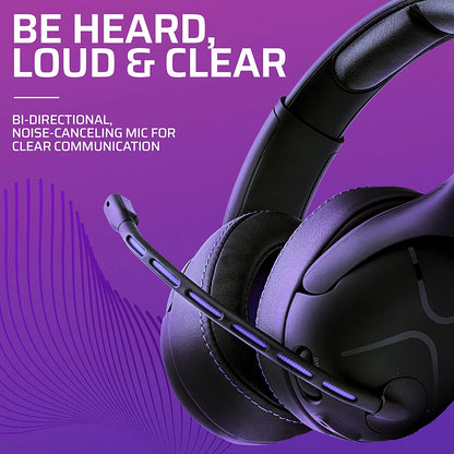 Pdp Victrix Gambit Black Wireless and Wired Gaming Headset with Mic - PlayStation PS4, PS5 - Esports-Ready Pro Audio, Noise Cancelling Microphone, Ultra-Comfort Over the Ear Headphones