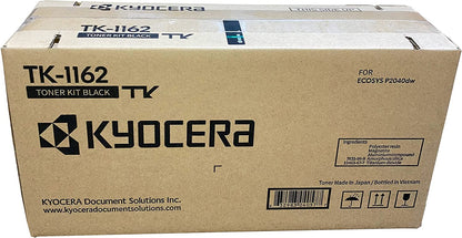 Kyocera TK-1162 Black Toner Cartridge for P2040dw / P2040dn Laser Printers, Up to 7,200 Pages, Genuine Kyocera (1T02RY0US0)