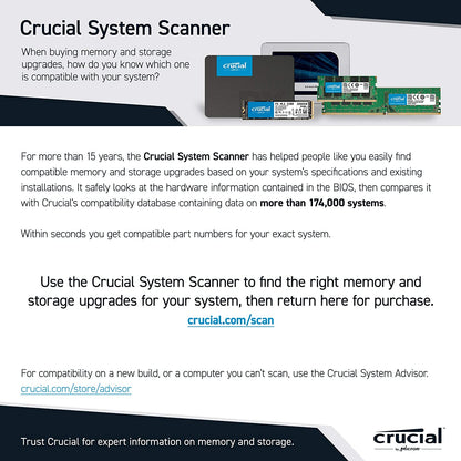 Crucial RAM 16GB Kit (2x8GB) DDR4 2400 MHz CL17 Desktop Memory CT2K8G4DFS824A 16GB Kit (2x8GB) 2400MHz