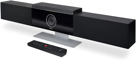 Poly Studio - 4K USB Video Conference System (Polycom) - Camera, Microphone, and Speaker Bar for Small &amp; Medium Conference Rooms - Presenter Tracking, NoiseBlock AI, Autoframing - Teams/Zoom Certified Medium Room (6-10) USB Video Bar
