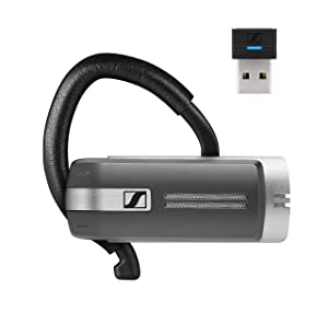 Epos Sennheiser Presence Grey UC (508342) - Dual Connectivity, Single-Sided Bluetooth Headset for Mobile Device &amp; Softphone/PC Connection, with Carrying Case and USB Dongle (Black)