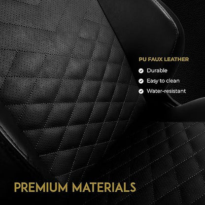 noblechairs Hero Gaming Chair - Office Chair - Desk Chair - PU Faux Leather - Black