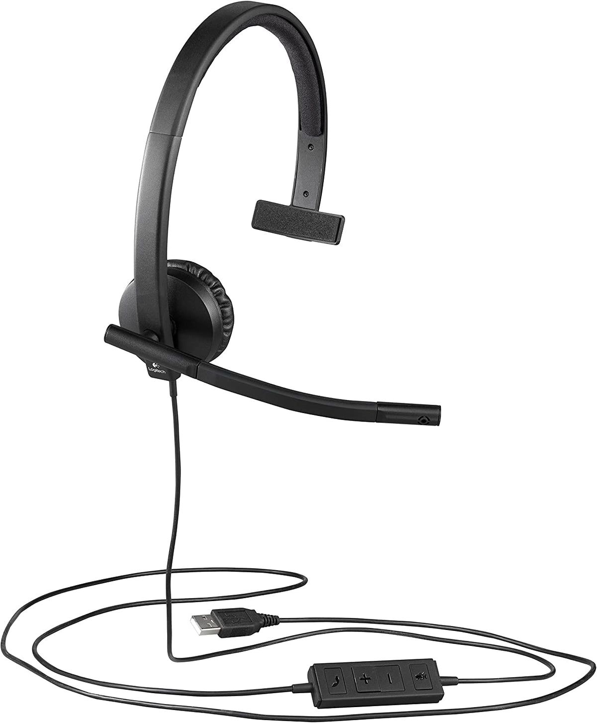 Logitech USB H570e Corded Single-Ear Headset Mono Standard Packaging