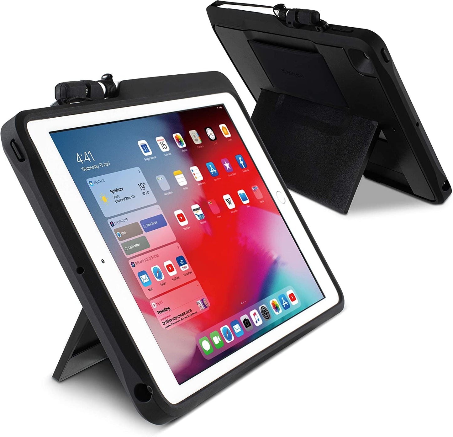 Kensington iPad 10.2 inch Case - Blackbelt 2nd Degree Rugged Case for iPad 10.2 inch with Drop Protection, Screen Protector &amp; Apple Pencil Holder (K97321WW)