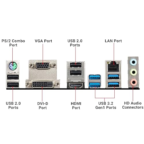 MSI ProSeries AMD Ryzen 2ND and 3rd Gen AM4 M.2 USB 3 DDR4 D-Sub DVI HDMI Micro-ATX Motherboard (B450M PRO-VDH Max) Micro-ATX B450M PRO-VDH MAX