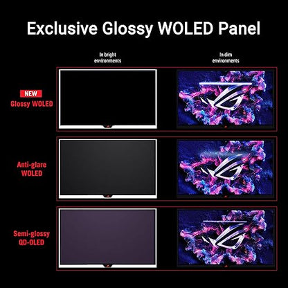 Asus ROG Strix XG27AQDMG 27" Class WQHD Gaming OLED Monitor - 16:9 - Glossy - 26.5" Viewable - WOLED - 2560 x 1440 - 1073.7 Million Colors (10-bit) - FreeSync Premium/G-sync Compatible - 1300 Nit - 30 µs - HDMI - DisplayPort - USB Hub
