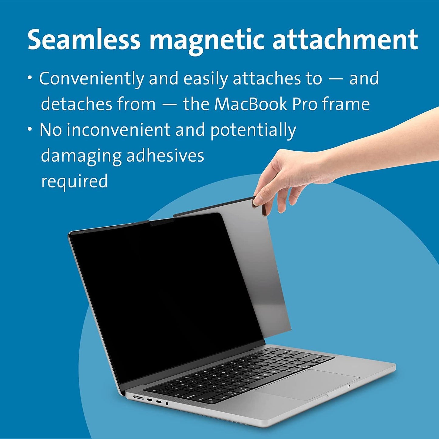 Kensington 14" MacBook Pro Elite Magnetic Privacy Screen - Compatible with14-inch MacBook Pro (K58370WW)