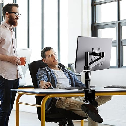 Ergotron – NX Single Monitor Arm, VESA Desk Mount – for Monitors Up to 34 Inches, 0 to 18 lbs – Matte Black