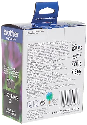 Brother LC30132PKS High YIeld Ink Cartridge - Dual Pack - Black