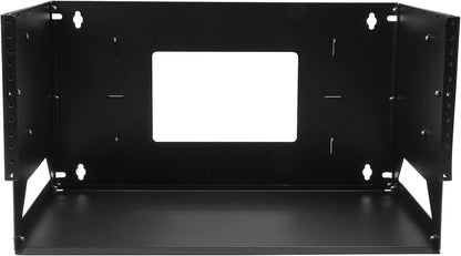 StarTech.com 4U Open Frame Wall Mount Network Rack w/ Built in Shelf - 2-Post Adjustable Depth (12" to 18") Equipment Rack - 75.2lbs (WALLSHELF4U) 4U Adjustable Depth w Shelf