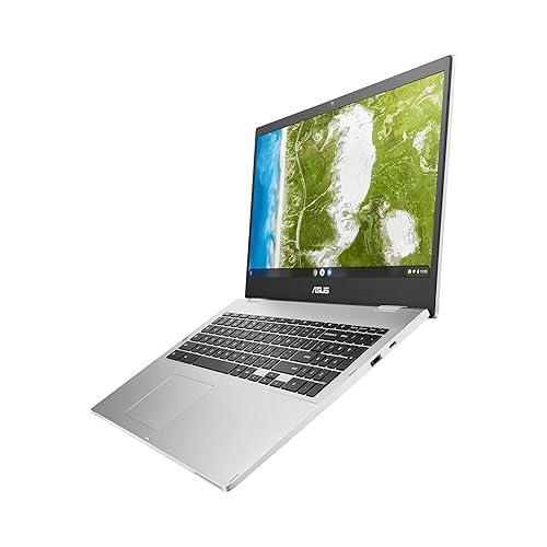 ASUS Chromebook CX1, 15.6" FHD NanoEdge Display, Intel Celeron N450, 128GB eMMC Storage, 8GB RAM, ChromeOS, CX1500CKA-BH01-CB Metallic Silver