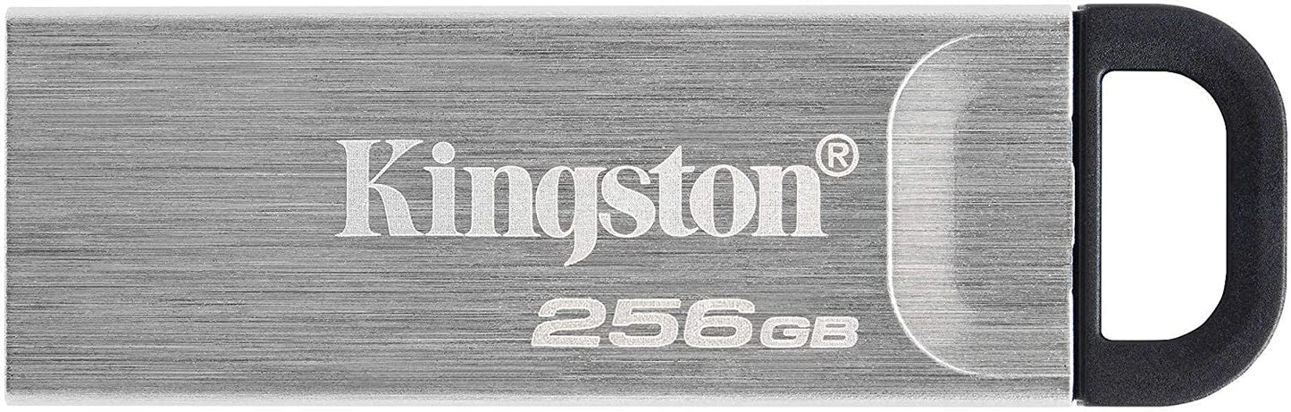 Kingston DataTraveler Kyson 256GB High Performance USB 3.2 Metal Flash Drive | Speeds up to 200MB/s | DTKN/256GB