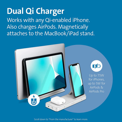 Kensington StudioCaddy with Qi Wireless Charging for Apple Devices (K59090WW)