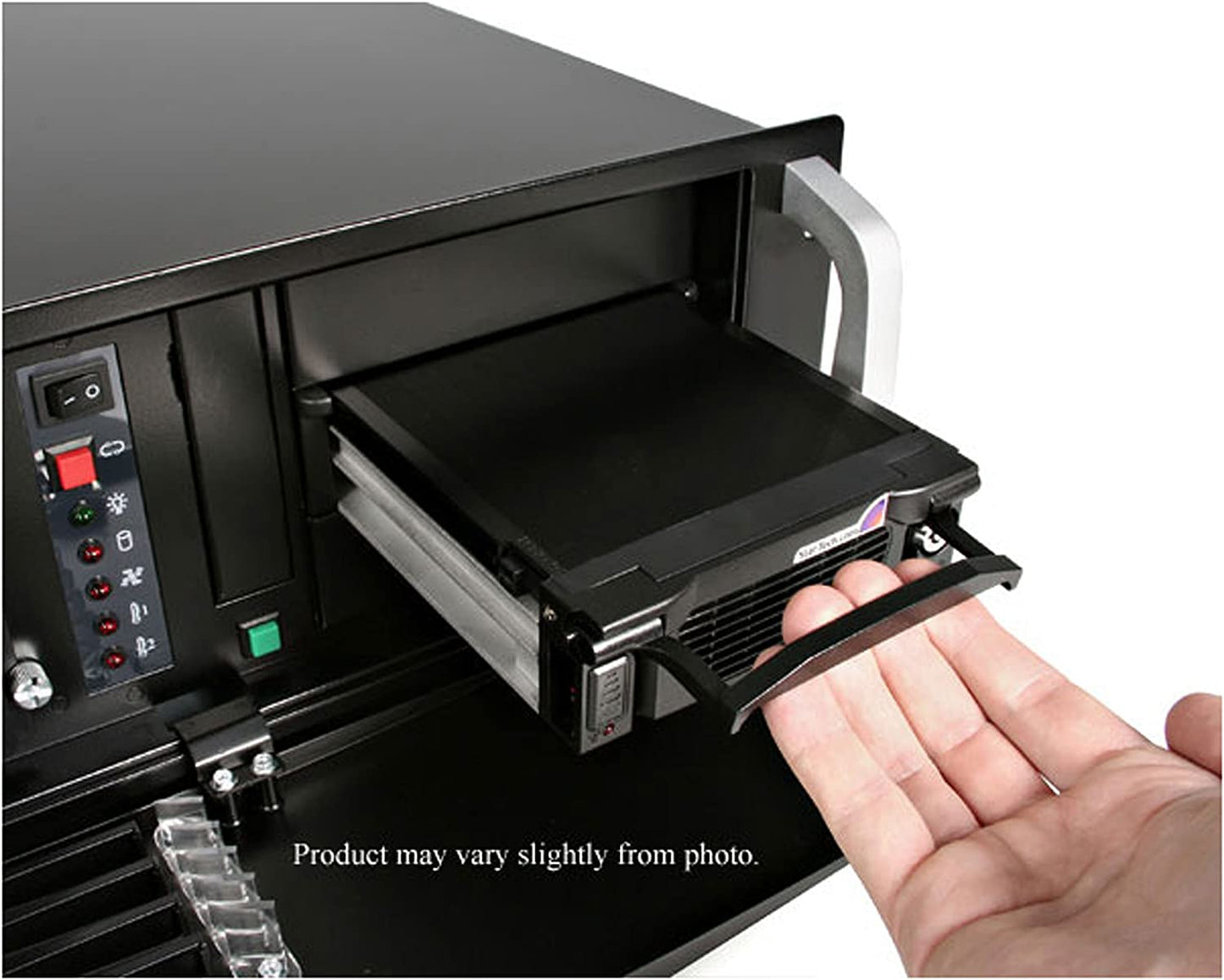 StarTech.com 5.25 in Rugged SATA Hard Drive Mobile Rack Drawer - Aluminum Removable Hard Drive Bay (DRW150SATBK)