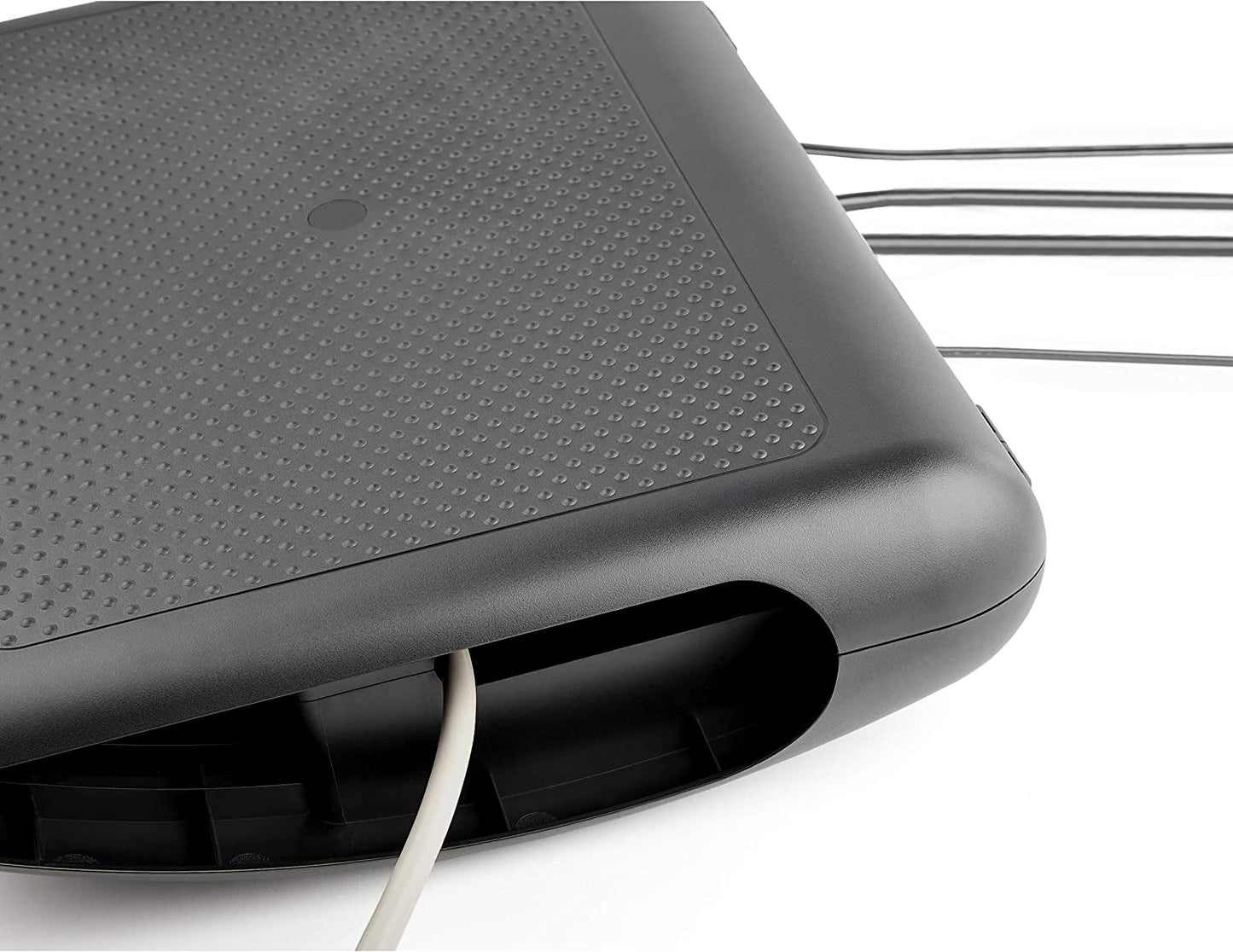 StarTech.com Ergonomic Foot Rest - Rocking Footrest w/Cable Management/Storage - Under Desk Foot Support Stand - Comfortable Black Foot Rest for Office/Computer Workstation - Non Slip Rocker (FTRST2)