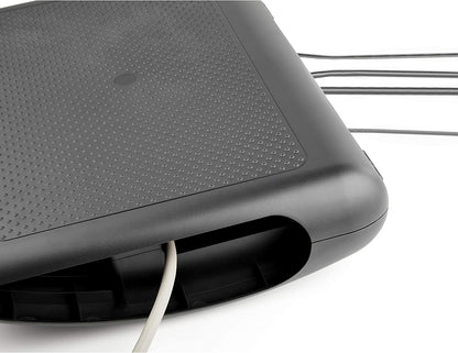 StarTech.com Ergonomic Foot Rest - Rocking Footrest w/Cable Management/Storage - Under Desk Foot Support Stand - Comfortable Black Foot Rest for Office/Computer Workstation - Non Slip Rocker (FTRST2)