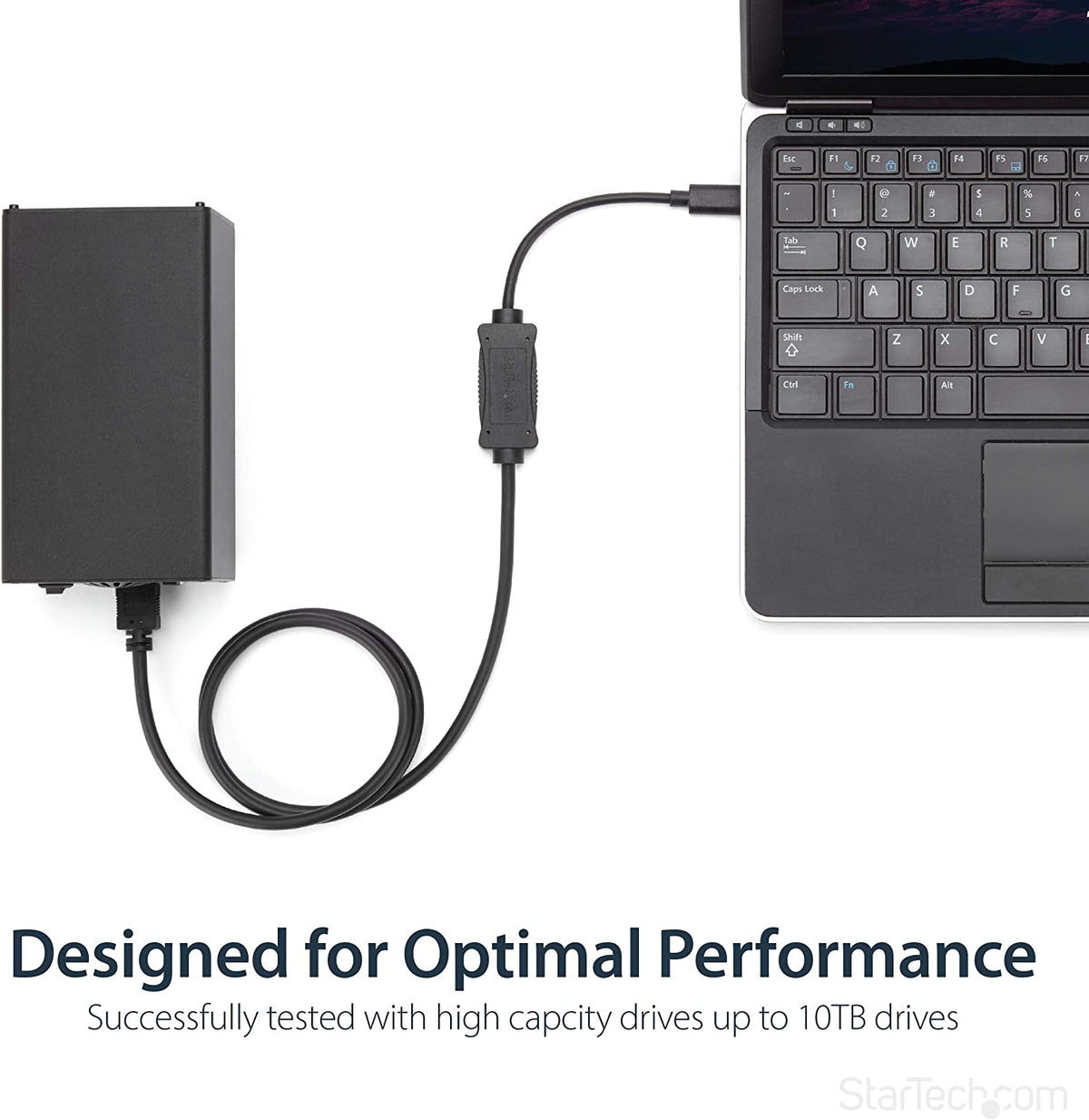 StarTech.com USB C to eSATA Cable - 3 ft / 1m - 5Gbp - for HDD/SSD/ODD - External Hard Drive Adapter - USB 3.0 to eSATA Converter (USB3C2ESAT3)