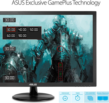 ASUS VP228HE 21.5” Full HD 1920x1080 1ms HDMI VGA Eye Care Monitor,BLACK 21.5" HDMI, D-Sub