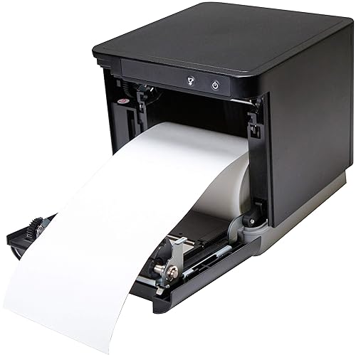 Star Micronics mC-Print3 3-inch Ethernet (LAN) / USB Thermal POS Printer with CloudPRNT, Cutter, and External Power Supply - Black LAN / USB Black