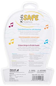 Maxell 190338 Lightweight &amp; Small Volume Protection 30mm Driver Comfortable Kids Safe Children Headphones with Interchangable Colors