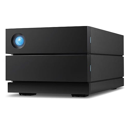 LaCie 2big RAID 48TB External Hard Drive Desktop HDD – USB-C, 7200 RPM Enterprise Class Drives, for Mac and PC Desktop, Rescue Services (STHJ48000800)