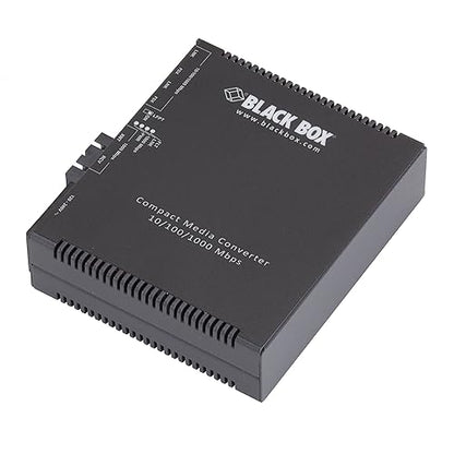 Black Box Compact Media Converter Gigabit Ethernet Single Mode 1310nm 10km SC