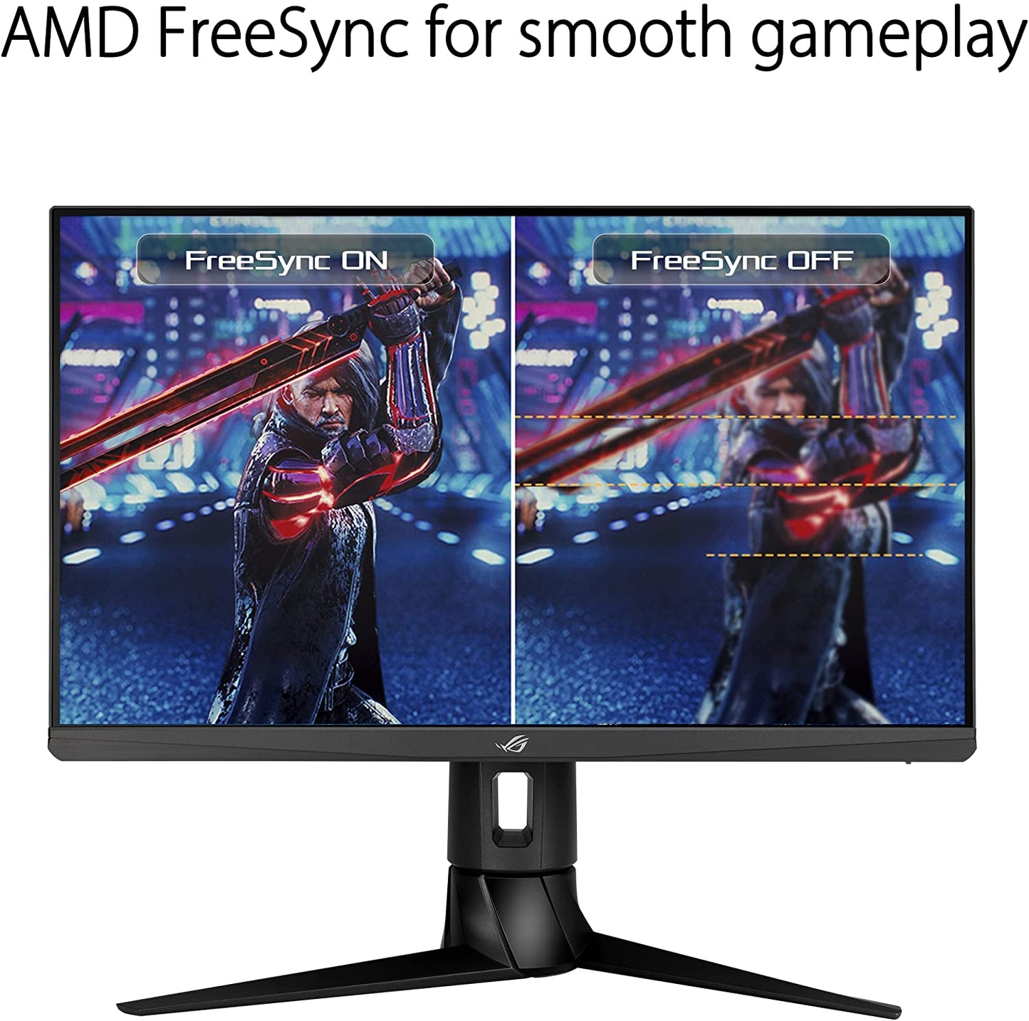 ASUS ROG Strix 23.8” 1080P HDR Gaming Monitor (XG249CM) - Full HD, IPS, 270Hz, 1ms, Extreme Low Motion Blur Sync, FreeSync Premium, 105% sRGB, Eye Care, USB-C, DisplayPort, HDMI, Height Adjustable