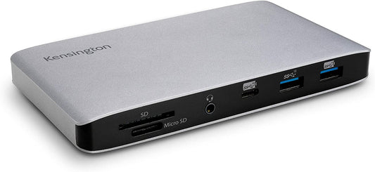 Kensington SD2480T Thunderbolt 3 and USB-C Dual 4K Hybrid Nano Dock with 60W PD, SD &amp; Micro SD Card Reader, for Windows and MacBooks (K38410NA)