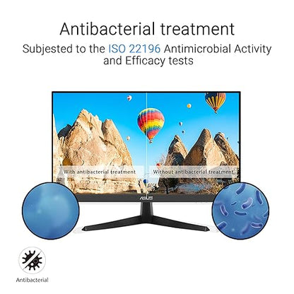 ASUS 22” (21.45" viewable) Eye Care Monitor (VY229HF) - Full HD, IPS, 100Hz, 1ms, SmoothMotion, Adaptive Sync, Eye Care Plus technology, Blue Light Filter, Flicker Free, Tilt 3 yr warranty