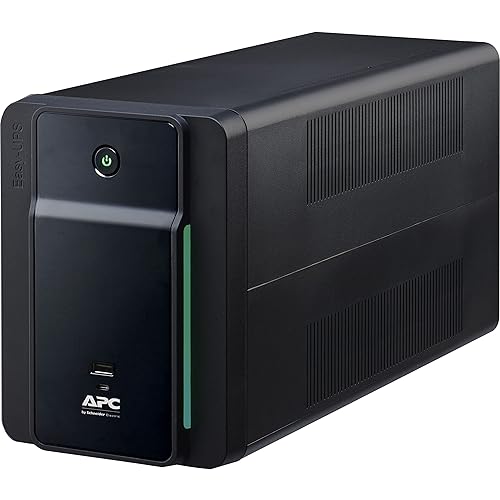 APC UPS 1200VA Line Interactive UPS Battery Backup, BVK1200M2 Backup Battery with AVR, 2 USB Charging Ports (Type C/Type A), Back-UPS Uninterruptible Power Supply