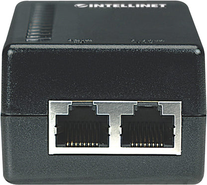 Intellinet network solutions Intellinet PoE Injector - Converts Non-PoE to PoE Connections - Use CAT5 Ethernet Cable with RJ45 to Provide Both Power and Data – Supplies 15.4W up to 100 M (328 ft) Black 524179