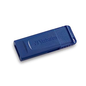 Verbatim 16GB USB 2.0 Flash Drive - Cap-Less &amp; Universally Compatible - 5 Pack - Blue - 99810 16 GB 5 Pack Standard Packaging
