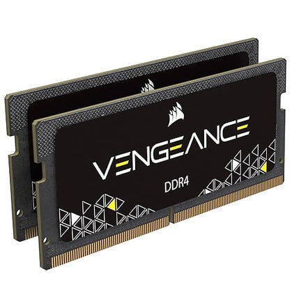 Vengeance Performance SODIMM Memory 32GB (2x16GB) DDR4 3200MHz CL22 Unbuffered for 8th Generation or Newer Intel Core™ i7, and AMD Ryzen 4000 Series notebooks,Multi-Coloured