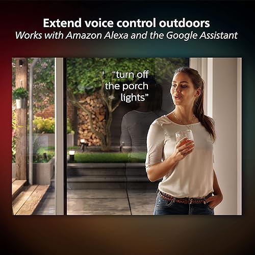 Philips Hue White & Color Ambiance Outdoor Lightstrip Base Kit, 5m Length, LED Strip Lights, Colour Changing, Bluetooth & Zigbee Compatible, Voice Activated with Alexa 5m/16ft