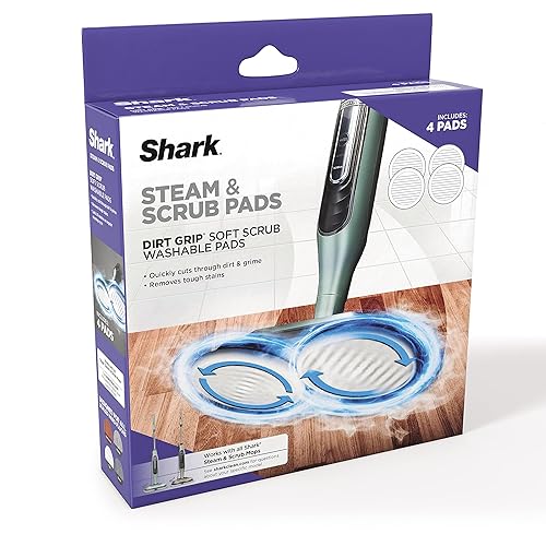 Shark XKITP7000C Dirt Grip Soft Scrub Washable Pads (Canadian Version)