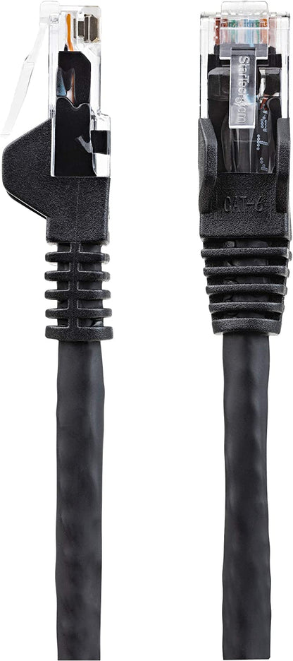StarTech.com 35ft (10.7m) CAT6 Ethernet Cable - LSZH (Low Smoke Zero Halogen) - 10 Gigabit 650MHz 100W PoE RJ45 UTP Network Patch Cord Snagless w/Strain Relief, Black CAT 6 ETL Verified (N6LPATCH35BK) 35 ft Black