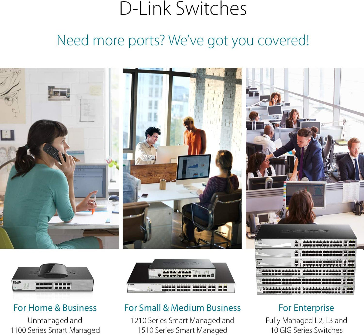 D-Link PoE Switch, 8 Port Ethernet Gigabit Unmanaged Desktop Switch with 4 PoE Ports 68W Budget (DGS-1008P),Black 8-Port PoE Gigabit