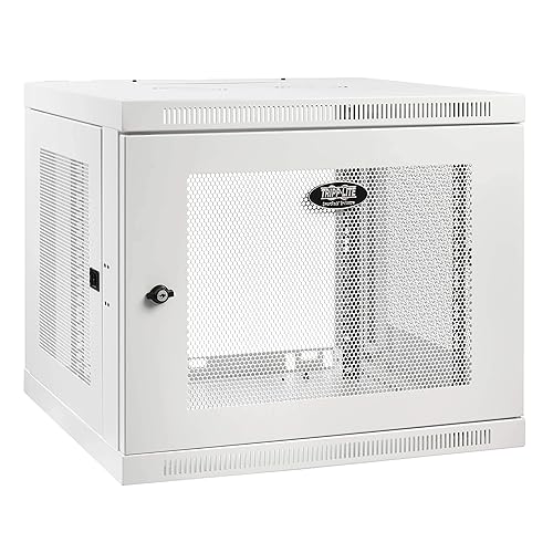Tripp Lite 9U Low-Profile Switch-Depth-Plus Wall-Mount Rack Enclosure Cabinet, White (SRW9UDPW)