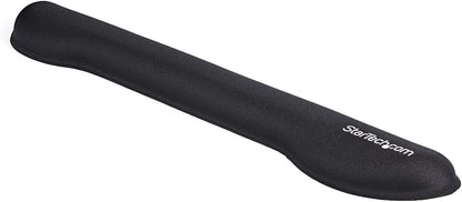 StarTech.com Foam Keyboard Wrist Rest for Ergonomic Typing Support - Padded Non-Slip Keyboard Cushion - Laptop or Desktop Computer Keyboard Wrist, Hand &amp; Arm Rest - Soft Black Nylon Rest Pad (WRSTRST)