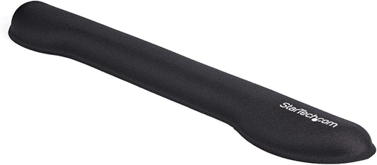 StarTech.com Foam Keyboard Wrist Rest for Ergonomic Typing Support - Padded Non-Slip Keyboard Cushion - Laptop or Desktop Computer Keyboard Wrist, Hand &amp; Arm Rest - Soft Black Nylon Rest Pad (WRSTRST)