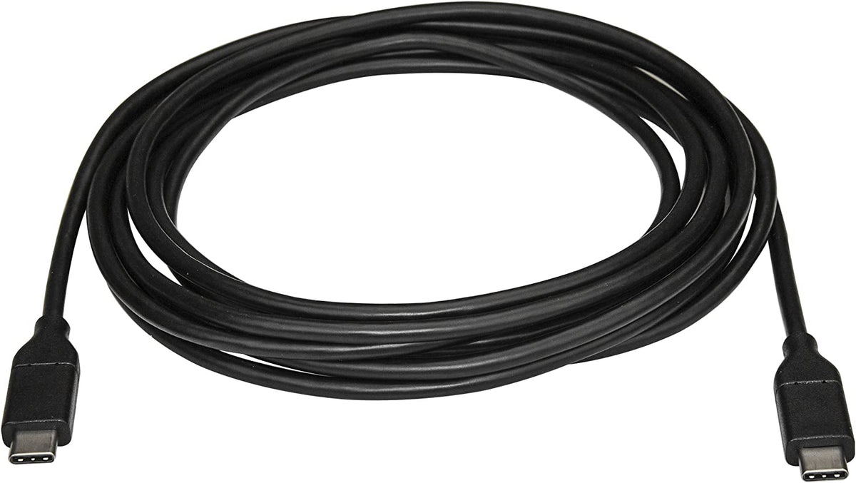 StarTech.com USB C to USB C Cable - 3m / 10 ft - USB Cable Male to Male - USB-C Cable - USB-C Charge Cable - USB Type C Cable - USB 2.0 (USB2CC3M), Black 10 ft/ 3 m Standard