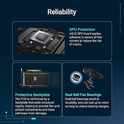 ASUS TUF Gaming GeForce RTX ™ 5080 16GB GDDR7 Gaming Graphics Card (PCIe® 5.0, HDMI®/DP 2.1, 3.6-Slot, Military-Grade Components, Protective PCB Coating, axial-tech Fans, Vapor Chamber)