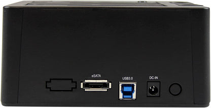 Startech USB 3.0 / eSATA Dual Hard Drive Docking Station with UASP for 2.5/3.5in SATA SSD / HDD - SATA 6 Gbps USB 3.0 Dual Drive Dock