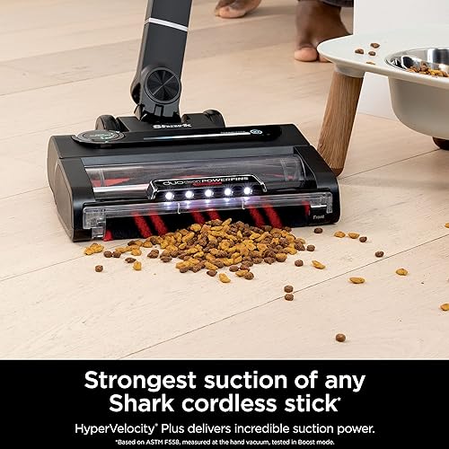 Shark IZ862HC Stratos Cordless Vacuum with Clean Sense IQ and Odour Neutralizer, DuoClean Powerfins HairPro, Includes Duster Crevice Tool & Anti-Allergen Brush, Up to 60 Minute Runtime, Ash Purple