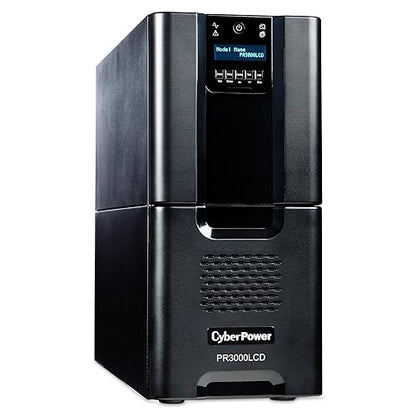 CyberPower PR3000LCD Smart App Sinewave UPS System, 3000VA/2700W, 10 Outlets, AVR, Tower 3000VA UPS System